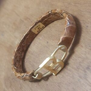 Snakeskin monogram bracelet DD